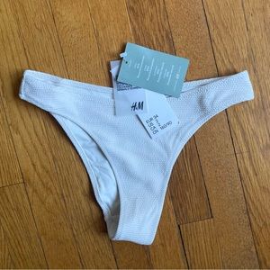H&M white bikini bottom